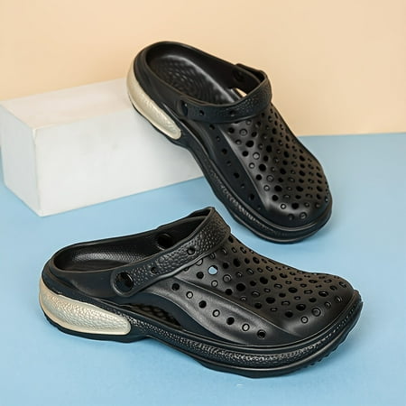 

Unisex Solid Breathable Hollow Out Backless Clogs Comfy Breathable Casual Soft Sole Slippers For Men s & Women s Outdoor Activities