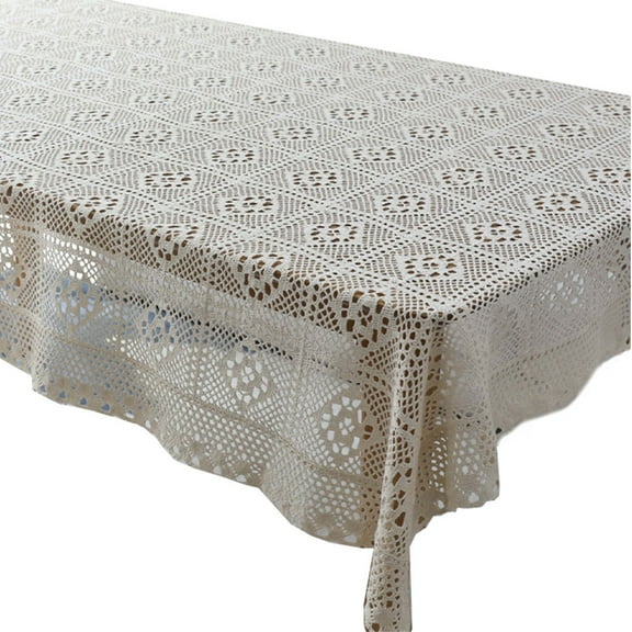 SILENRADAWN 1Pack Square Polyester Tablecloth for Buffet Parties and Home Decor 60x24In