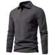 thumbnail image 1 of pstuiky camisa de manga larga para hombre, Blusas y camisas casuales de manga larga con cuello vuelto de color liso para hombre tops de invierno para hombre xxl, 1 of 5