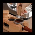 thumbnail image 1 of Sello de Prensado de Café Expreso: Manejar de Madera AutéNtica, Prensador de Café Expreso Incluye CojíN de Silicona de 58 Mm, 1 of 5