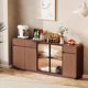thumbnail image 2 of Living Room Bar Entrance Hall Sideboard Solid Wood Retro Hallway Patio Cabinet Minimalist Transparent Cajonera Bedroom Furniture My Lux Decor Round, 2 of 30