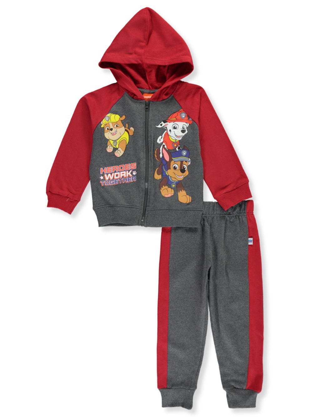 boys red sweatsuit