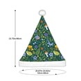 thumbnail image 3 of Fuzoiu Forest Flora And Fauna Print Santa Hat Christmas Hat for Adults,Santa Hats with Pompom, Unisex Xmas Holiday Hat for Christmas New Year Festive Party Supplies, 3 of 6
