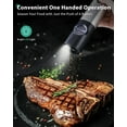 thumbnail image 2 of DRIDOUAM Rechargeable Electric Salt and Pepper Grinder Set with Charging Base, No Battery Needed, One Handed Operation, White Light, Adjustable Coarseness Automatic Electronic Spice Mill Shakers, 2 of 8