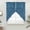 Indigo, variant on Indigo Blue Solid Color Swag Valances for Windows, Kitchen Curtains 36 Inch Length 2 Panels Set, Minimalist Vintage Linen Texture Short Curtains for Small Windows Cafe Curtains Drapes 28"x36"