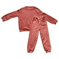 thumbnail image 3 of Pajama Pants Women Long Sleeve Pullover Pants Set Womens Loungewear Winter Warm Pajamas for Women, 3 of 3