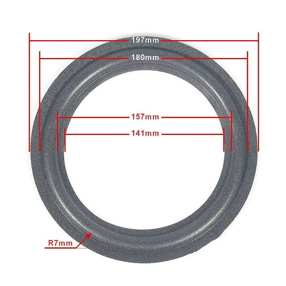 4/5/6.5/8/10/12inch Speaker Foam Surround Subwoofer Woofer Circle Rim Foam