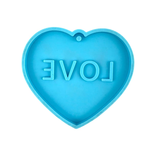 Xihbxyly Liquidación de verano Moldeado de resina epoxi para llavero con colgante decorativo para el día de San Valentín