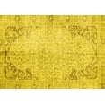 thumbnail image 1 of Ahgly Company Machine Washable Indoor Rectangle Persian Yellow Traditional Area Rugs, 6' x 9', 1 of 4