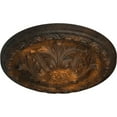 thumbnail image 3 of Ekena Millwork 11 3/8"OD x 2"P Acanthus Ceiling Medallion, Hand-Painted Rust, 3 of 7
