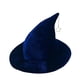 thumbnail image 4 of Sombrero de bruja de Halloween, accesorios para fotos, gorro de bruja, sombrero de hechicera, sombrero de mago para festival Azul oscuro, 4 of 8