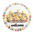 thumbnail image 1 of Tapis de Bienvenue en Forme de Lapin de Pâques Rond 2026 Absorbant Non Durable Tapis Rond de Pâques Tailles 40CM/60CM/80CM Couverture de Riz Tapis Extérieur Tapis de Sol de Chambre Grands Tapis pour Salon, 1 of 4