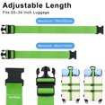 thumbnail image 6 of JINYINGHOD 6Pcs Luggage Straps, 79 inch Adjustable Heavy Duty Suitcase Belts with Quick Release Buckle, Secure Luggage Strap for Traveling, Green, 6 of 7