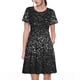 thumbnail image 1 of Fotbe Black And White Dotted Vestido Largo de Moda para Mujer, Vestido Tipo Camiseta con Manga Corta y Estilo Casual a Rayas y Bloques de Color, 1 of 6