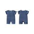 thumbnail image 2 of BemeyourBBs Infant Baby Girl Boy Summer Striped Romper One Piece Outfit Casual Short Sleeve Stripes Print Jumpsuit Shorts Baby Basic Clothes, 2 of 9