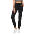 thumbnail image 2 of Pantalones de Yoga de Cintura Alta para Mujer con Puños Ajustables con Cordón y Bolsillos, Ideales para Correr, Entrenar o Ir Al Gimnasio. Negro XL, 2 of 8