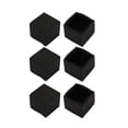 thumbnail image 1 of Unique Bargains 6Pcs Furniture Table Chair Square Rubber Leg Tip Cap 25mm x 25mm, 1 of 1