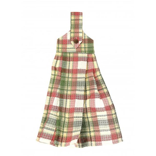 Mr. MJs Trading AG-36230 Hanging & Tie Button Towel, Summer Blush