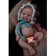 thumbnail image 1 of 7" Micro Preemie Full Silicone Sweet Baby Doll "Mia" and "Eli" Lifelike Mini Reborn Doll Surprice Children Anti-Stress Gao Jinjia LED, 1 of 1