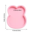 thumbnail image 3 of Huayishang Silicone Molds Silicone Cake Mold Cute Layered Rainbow Baking Pan Pizza Baking Tools (6-Inch Bunny) Pink, Kitchen Essentials Clearance Sale Pink, 3 of 6