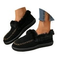 thumbnail image 3 of YLYL Women's Orthopedic Loafers Warm Fur Lined Round Toe Fashion Casual Winter Indoor Outdoor Shoes, 3 of 9
