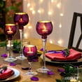 thumbnail image 6 of HOSLEY Crackle Glass Tealight Candle Holders, Set of 3, 6 of 7