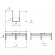 Vita Gardens Outdoor Patio Gardening Composting Keyhole Garden Bed, 6L x 6W