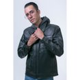 thumbnail image 4 of castelli chamarra de piel con capucha 2 en 1 hombre piel borrego negra, 4 of 5