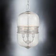 thumbnail image 3 of Luxury Vintage Indoor Chandelier, 18.25''H x 9''W, with Bohemian Style Elements, Art Deco Design, Polished Chrome Finish and Glass, UHP2840, 3 of 7