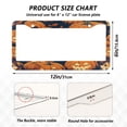 thumbnail image 2 of Aluminum License Plate Frame 2 Pack Car Exterior Accessory Car Tag Holder for Front Rear Plates Cars Decor Pumpkins, 2 of 6