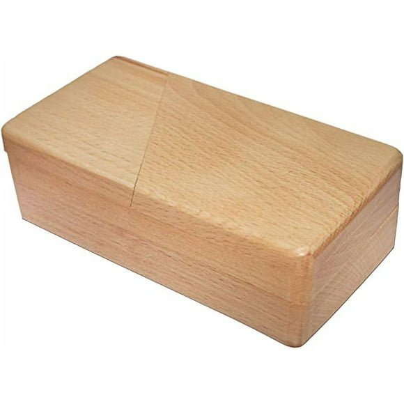 Impossible Puzzle Box 3D Brain Teaser Toy, Original Color Surprise Wooden Magic Box Gift Secret Box for Party Favor Birthday (Upgraded Packaging)