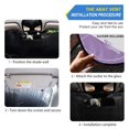 thumbnail image 3 of Foldable Car Windshield Sunshade UV Sun Visor Protector Blocks UV Rays Keeps Vehicle Cool 57x31.5 Inch Elegant Lavender Design, 3 of 8