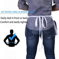 thumbnail image 5 of Milk Tea Waiter Work Clothes For Men And Women Beauty Salon Painting Polyester Cotton Apron Half Length Apron/ White Half-Length Apron, 5 of 8