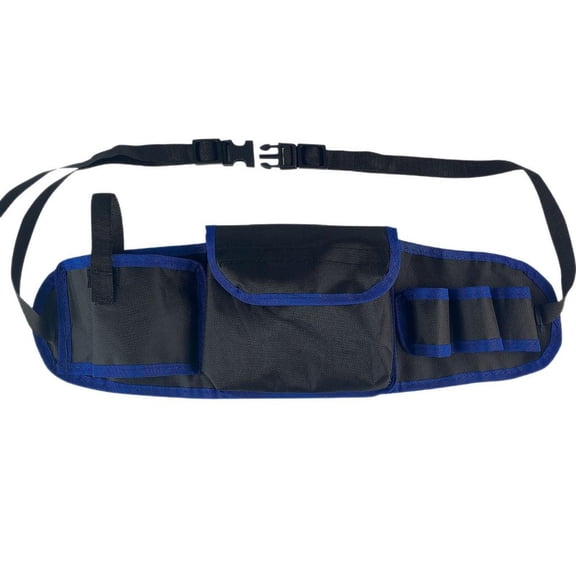 OADUKQ Tool Waist Bag, Multipurpose Tool Organizer Pouch, Electricians Carpenters and Diy Home Repair, Blue, 21.26 X 6.3 in