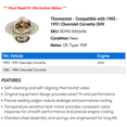 thumbnail image 2 of Thermostat - Compatible with 1985 - 1991 Chevy Corvette OHV 1986 1987 1988 1989 1990, 2 of 2