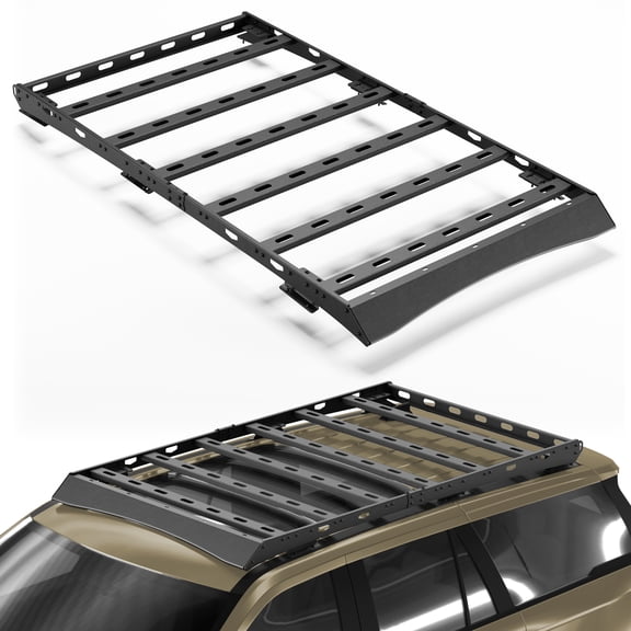 FVLEY Roof Rack for 2018-2025 Ford Expedition Max, Full Platform Steel Cargo Carrier, 800 lbs Capacity, No-Drill Roof Rack for Rooftop Tent, Camping & Overland Gear
