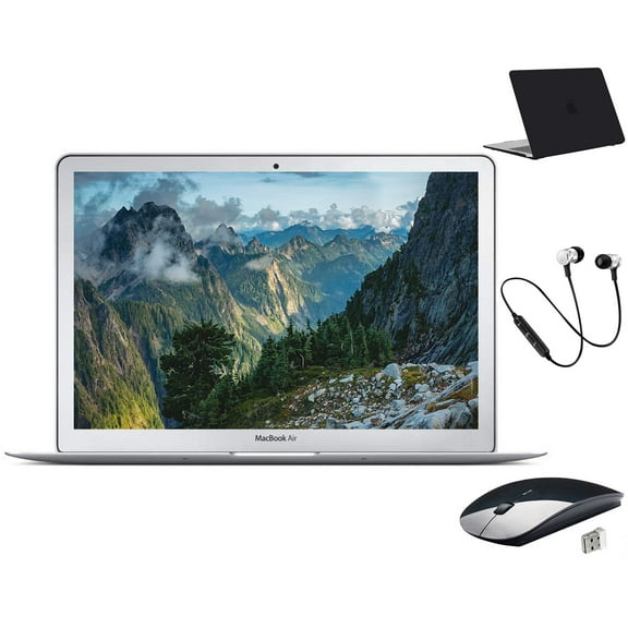 Apple MacBook Air | 13.3-inch Intel Core i5 8GB RAM Mac OS 256GB SSD Intel HD Graphics | Bundle: Black Case, Wireless Mouse, Bluetooth Headset