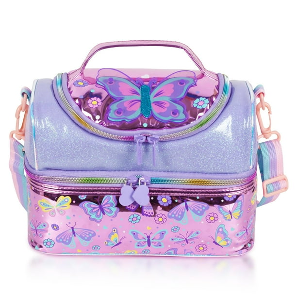 Bolsa Térmica para Almuerzo YOYTOO Infantil de Doble Piso con Mariposa