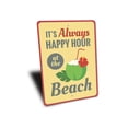 thumbnail image 3 of Always Happy Hour Novelty Decor, Metal Wall Sign - 10x14 Inches, 3 of 4