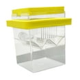 thumbnail image 3 of Incubadora flotante Caja reproductora de peces pequeños peces de pescado aislamiento de huevo de pescado Caja de criadero para camarones betta guppy Amarillo, 3 of 8