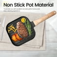thumbnail image 2 of Aluminium Alloy Square Grilling Pan for All Stoves Nonstick Grill Skillet Steak Pan Versatile Wood Handle Stove Top Grill Pan for Indoor Cooking Outdoor Grilling, 2 of 8