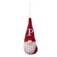 thumbnail image 2 of Gallickan Christmas Tree Hanging Gnomes Ornaments, Initials Gnome Pendant, Handmade Plush Gnomes Santa Elf Hanging Home Decorations Holiday Decor, P, 2 of 4