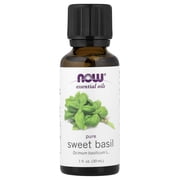 NOW Foods Essential Oils, Pure Sweet Basil, 1 fl oz (30 ml)
