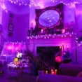 thumbnail image 3 of Luces de cadena JACUXLSS moradas 10 m 100 LED 8 modos 110V, 3 of 9
