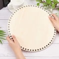 thumbnail image 3 of Fondo de Cesta Madera Natural 30 Cm con Orificio, Base Circular en para DIY Bolsa Ganchillo Tejer Modelador, 3 of 5