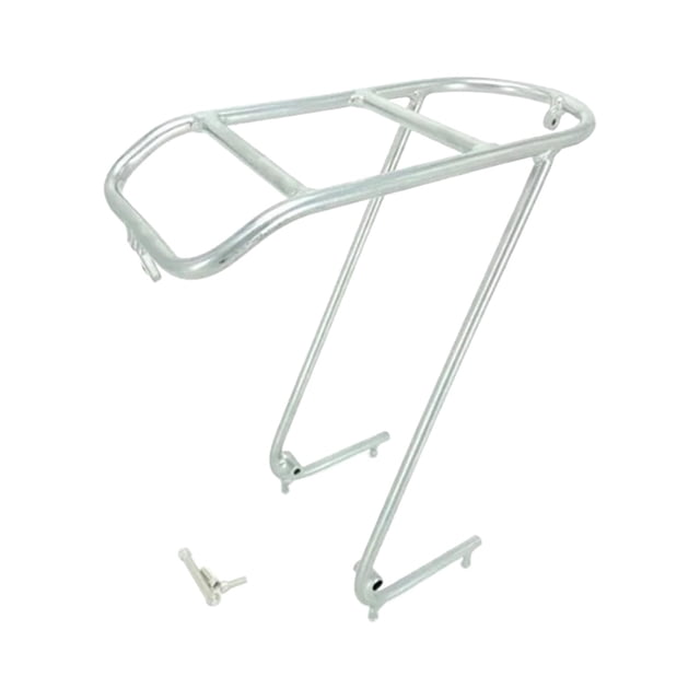 Guardoinrt Bicycle Front Rack Luggage Touring Carrier Black Racks Front Shelf Carrier Silver 40x14x36.5cm