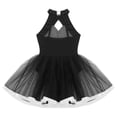 thumbnail image 4 of iiniim Girls Sequined Ballet Tutu Dress Sleeveless Halter Neck Sparkly Jazz Cha Cha Dance Stage Performance Silver 10, 4 of 7