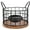 Small-Black, variant on XIMEI Coffee Pods Holder for Countertop, K-Cup Holder Organizer, Sturdy K-Cup Storage Basket with Wooden Base, Pods Container for Kitchen/Bar/Counter/Office/Desktop, Black