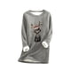 thumbnail image 1 of Camisas Navideñas Para Mujer, Camisetas de Manga Larga Con Estampado de Moda, Sudadera Gruesa de Lana, Ropa Interior Cálida de Terciopelo Con Cuello Redondo Odeerbi  ODB207675, 1 of 3