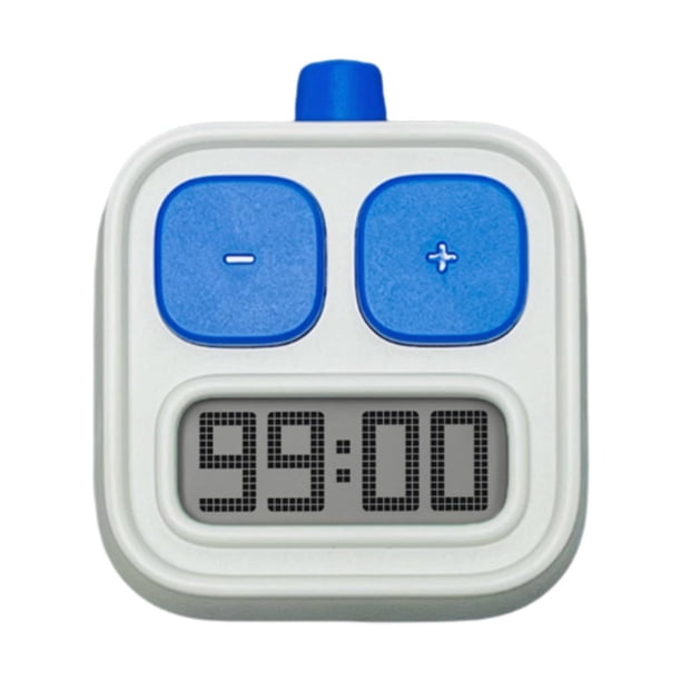 Temporizador de escritorio para niños, estudio, gestión eficaz del tiempo, cocina, temporizador digital Azul